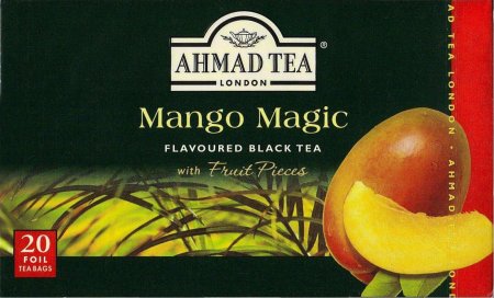 AHMAD TEA MANGO MAGIC FLAVOURED BLACK TEA WITH FRUIT PIECES