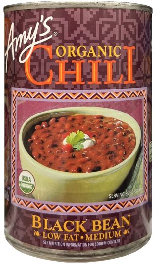 (image for) AMY'S ORGANIC CHILI BLACK BEAN