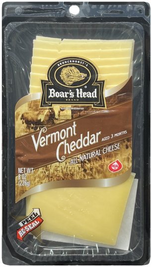 (image for) BOAR'S HEAD VERMONT CHEDDAR ALL NATURAL CHEESE