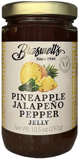 (image for) BRASWELL'S PINEAPPLE JALAPENO PEPPER JELLY