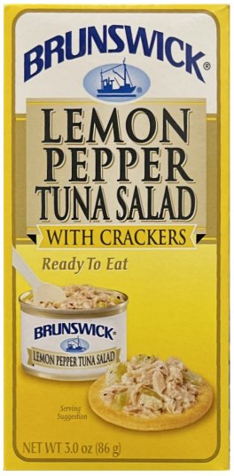 (image for) BRUNSWICK LEMON PEPPER TUNA SALAD WITH CRACKERS