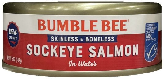 (image for) BUMBLE BEE SOCKEYE SALMON IN WATER