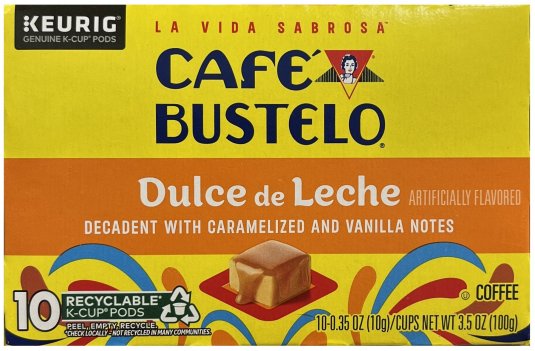 (image for) CAFE' BUSTELO DULCE DE LECHE COFFEE K-CUP PODS