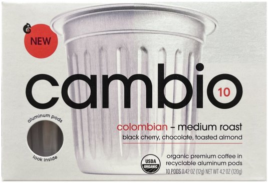(image for) CAMBIO COLOMBIAN ORGANIC MEDIUM ROAST COFFEE K-CUP PODS