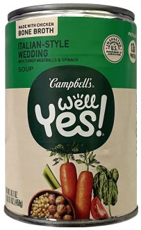 (image for) CAMPBELL'S WELL YES! ITALIAN-STYLE WEDDING WITH TURKEY MEATBALLS & SPINACH SOUP