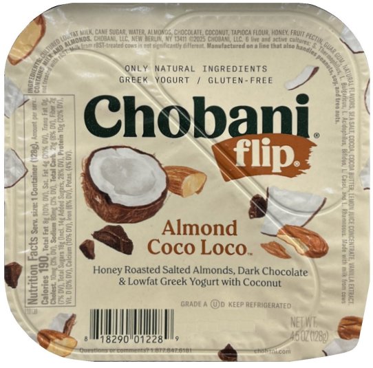 (image for) CHOBANI FLIP ALMOND COCO LOCO LOWFAT GREEK YOGURT