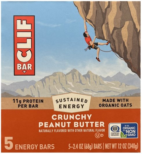 (image for) CLIF BAR CRUNCHY PEANUT BUTTER ENERGY BAR