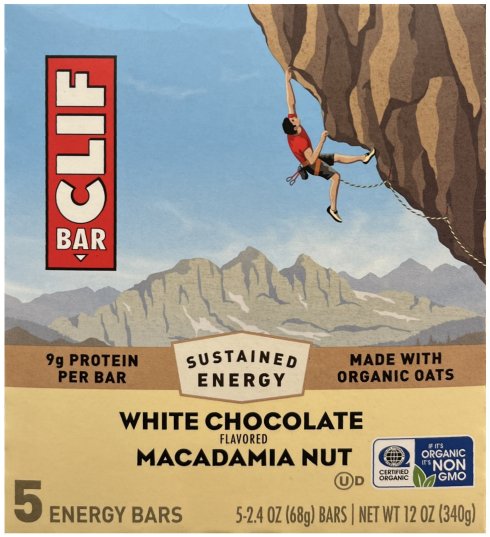 (image for) CLIF BAR WHITE CHOCOLATE MACADAMIA NUT ENERGY BAR