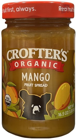 (image for) CROFTER'S ORGANIC MANGO FRUIT SPREAD