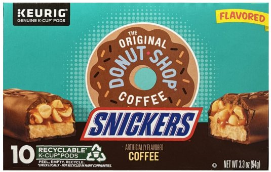 THE ORIGINAL DONUT SHOP COFFEE SNICKERS MEDIUM ROAST K-CUP PODS (image for) THE ORIGINAL DONUT SHOP COFFEE SNICKERS MEDIUM ROAST K-CUP PODS