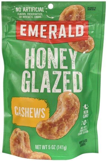(image for) EMERALD HONEY GLAZED CASHEWS