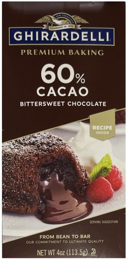 (image for) GHIRARDELLI 60% CACAO BITTERSWEET CHOCOLATE
