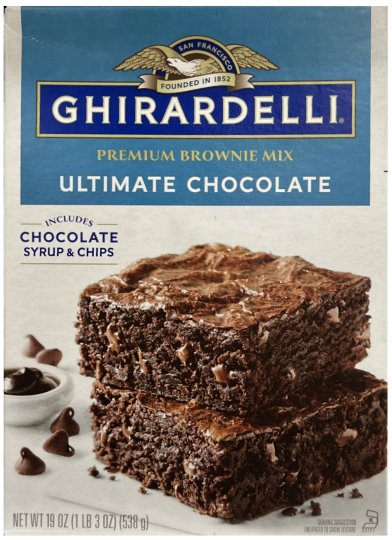 (image for) GHIRARDELLI ULTIMATE CHOCOLATE PREMIUM BROWNIE MIX