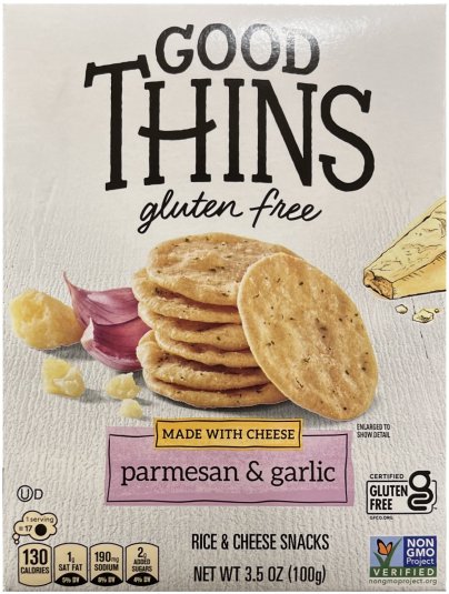 (image for) GOOD THINS PARMESAN GARLIC RICE & CHEESE SNACKS