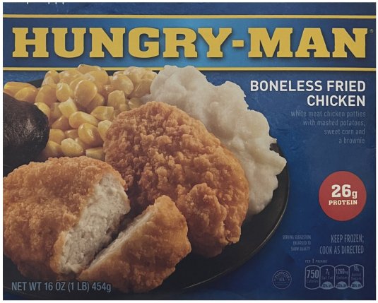 (image for) HUNGRY-MAN BONELESS FRIED CHICKEN