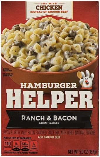 (image for) HAMBURGER HELPER RANCH & BACON