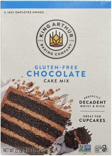 (image for) KING AUTHUR CHOCOLATE CAKE MIX GLUTEN FREE