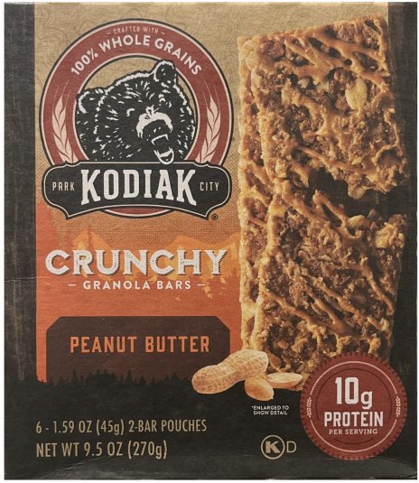 (image for) KODIAK CRUNCHY GRANOLA BAR PEANUT BUTTER