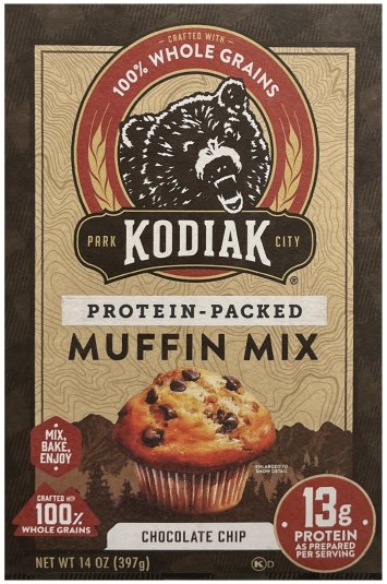 (image for) KODIAK CAKES PROTEIN PACKED MUFFIN MIX CHOCOLATE CHIP