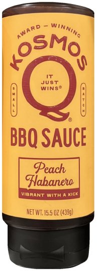 (image for) KOSMOS Q BBQ SAUCE PEACH HABANERO