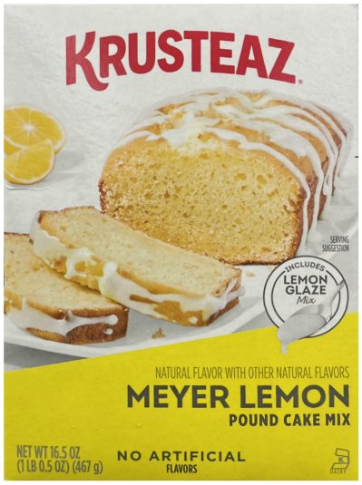 (image for) KRUSTEAZ MEYER LEMON POUND CAKE MIX