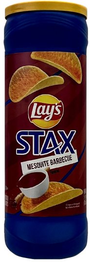 LAY'S STAX MESQUITE BARBECUE POTATO CRISPS (image for) LAY'S STAX MESQUITE BARBECUE POTATO CRISPS