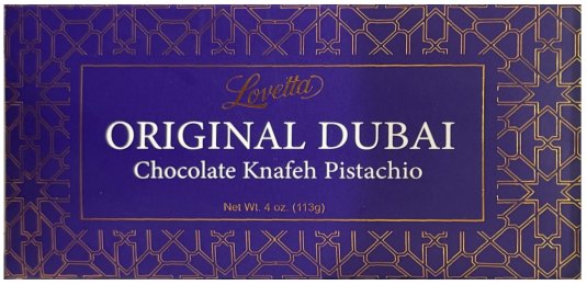 (image for) LOVETTA ORIGINAL DUBAI CHOCOLATE KNAFEH PISTACHIO
