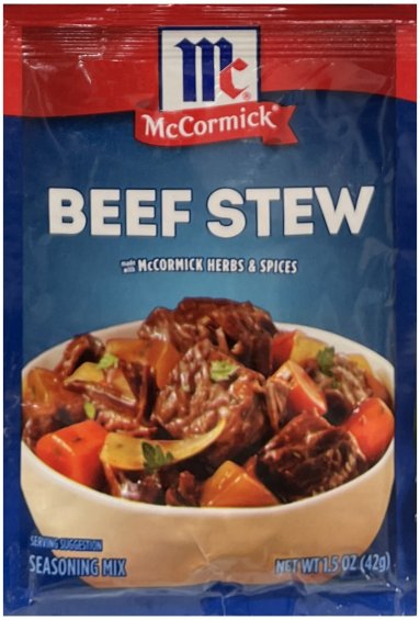 (image for) McCORMICK BEEF STEW SEASONING MIX
