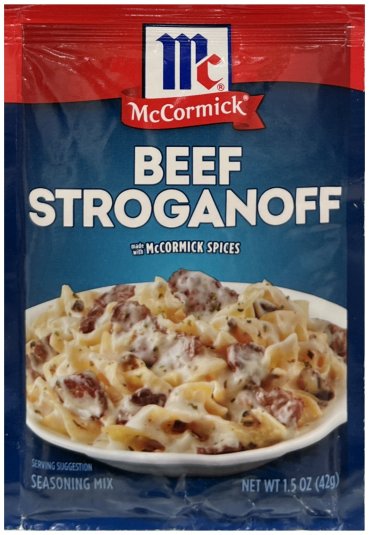 (image for) McCORMICK BEEF STROGANOFF SEASONING MIX