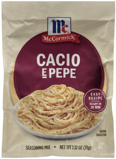 (image for) McCORMICK CACIO ePEPE SEASONING MIX