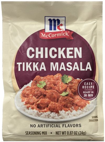 (image for) McCORMICK CHICKEN TIKKA MASALA SEASONING MIX
