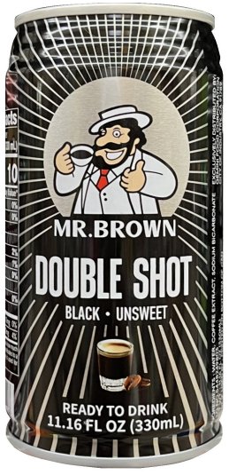(image for) MR. BROWN DOUBLE SHOT BLACK UNSWEET COFFEE