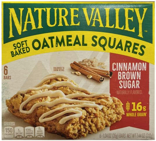 NATURE VALLEY SOFT BAKED OATMEAL SQUARES CINNAMON BROWN SUGAR (image for) NATURE VALLEY SOFT BAKED OATMEAL SQUARES CINNAMON BROWN SUGAR