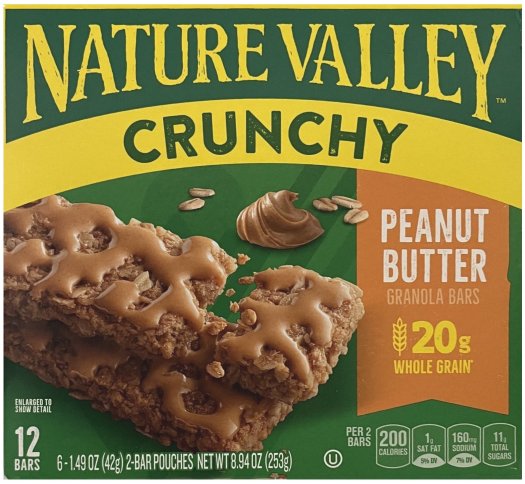 (image for) NATURE VALLEY CRUNCHY GRANOLA BAR PEANUT BUTTER