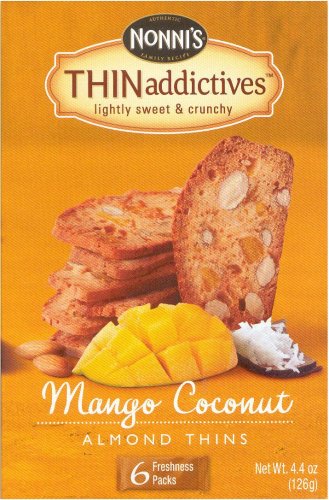 NONNI'S THINaddictives MANGO COCONUT ALMOND THINS (image for) NONNI'S THINaddictives MANGO COCONUT ALMOND THINS
