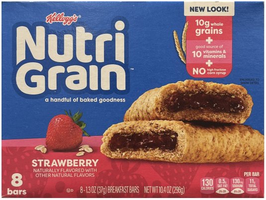 NUTRI GRAIN BREAKFAST BARS STRAWBERRY (image for) NUTRI GRAIN BREAKFAST BARS STRAWBERRY