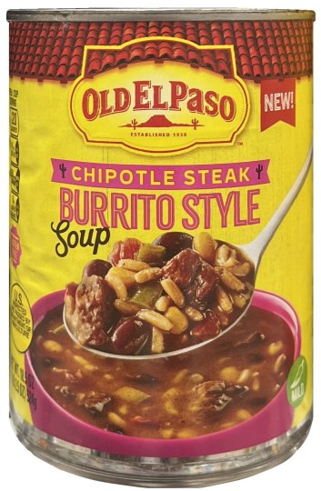 (image for) OLD EL PASO CHIPOTLE STEAK BURRITO STYLE SOUP