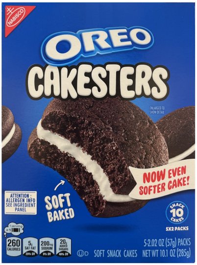OREO CAKESTERS CHOCOLATE WITH CREME FILLING (image for) OREO CAKESTERS CHOCOLATE WITH CREME FILLING