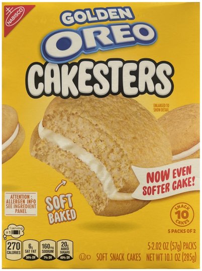 (image for) OREO GOLDEN CAKESTERS WITH CREME FILLING