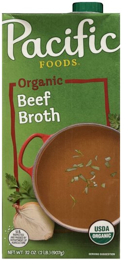 (image for) PACIFIC FOODS ORGANIC BEEF BROTH