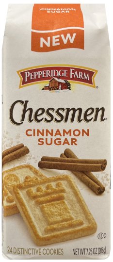(image for) PEPPERIDGE FARM CHESSMEN CINNAMON SUGAR COOKIES