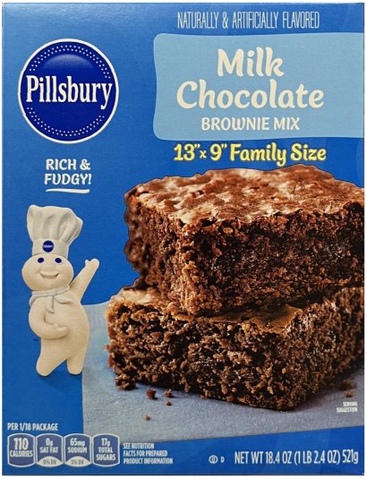 (image for) PILLSBURY MILK CHOCOLATE BROWNIE MIX