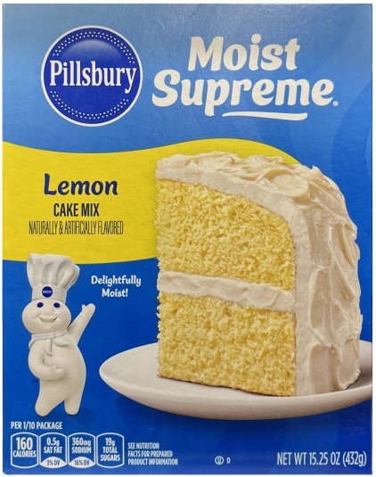 (image for) PILLSBURY MOIST SUPREME LEMON CAKE MIX