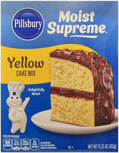 (image for) PILLSBURY MOIST SUPREME YELLOW CAKE MIX