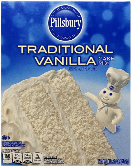 (image for) PILLSBURY TRADITIONAL VANILLA CAKE MIX