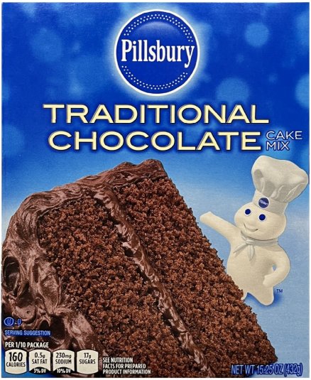 (image for) PILLSBURY TRADITIONAL CHOCOLATE CAKE MIX
