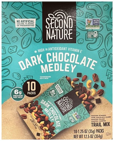 (image for) SECOND NATURE DARK CHOCOLATE MEDLEY TRAIL MIX