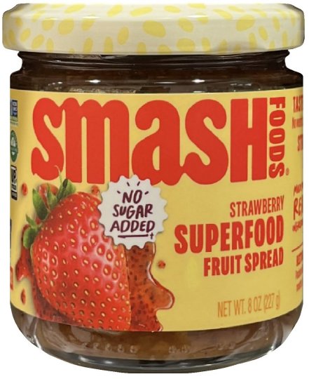 (image for) SMASH FOODS SUPERFOODS FRUIT SPREAD STRAWBERRY