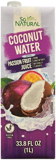 (image for) SO NATURAL COCONUT WATER WITH PASSION FRUIT JUICE