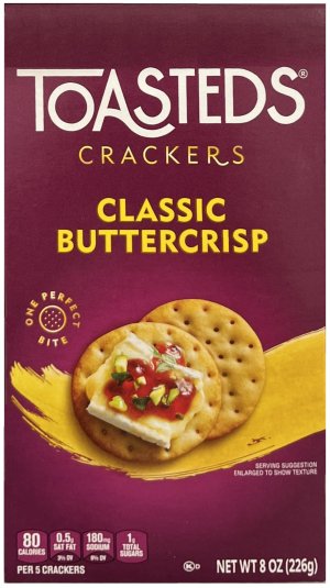 (image for) TOASTEDS CLASSIC BUTTERCRISP CRACKERS